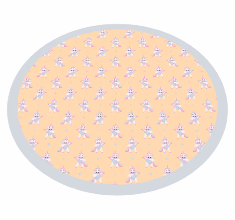 Vinyl Teppich Baby hasen-rundbild - TenStickers