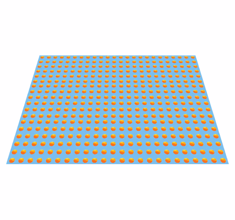 Vinylteppich Holzoptik sonnenschein orangen muster - TenStickers