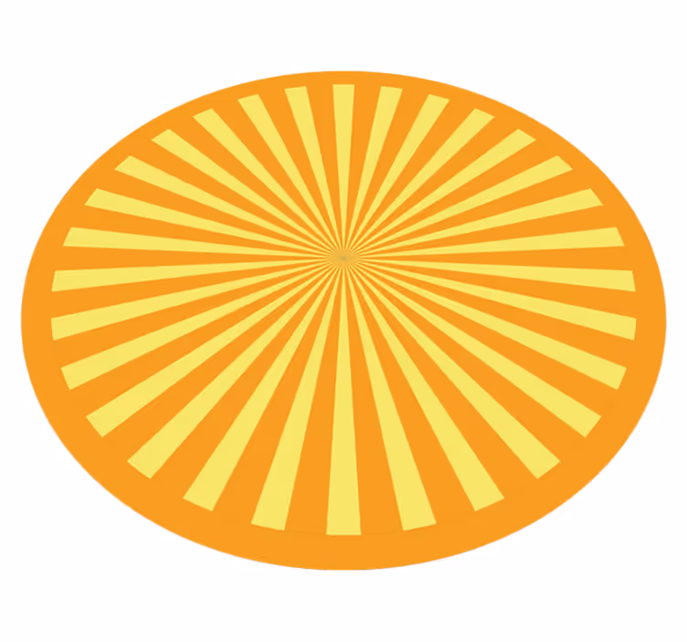 Vinylteppich 70's Sun Sonnenuntergang - TenStickers