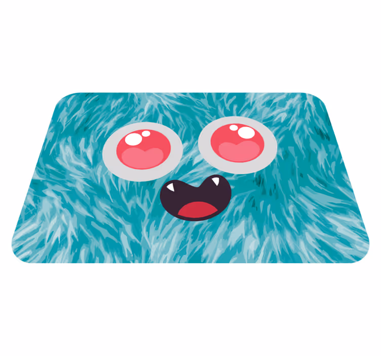 Vinylteppich kindlich monstergesicht - TenStickers