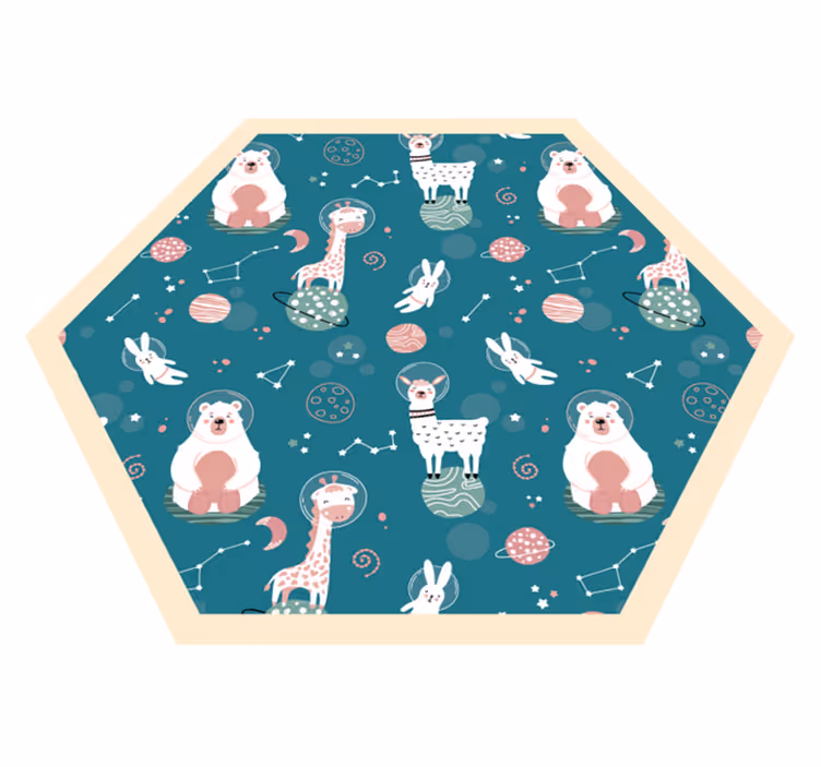 Vinylteppich kindlich wunderliche kinderzimmer bilder - TenStickers