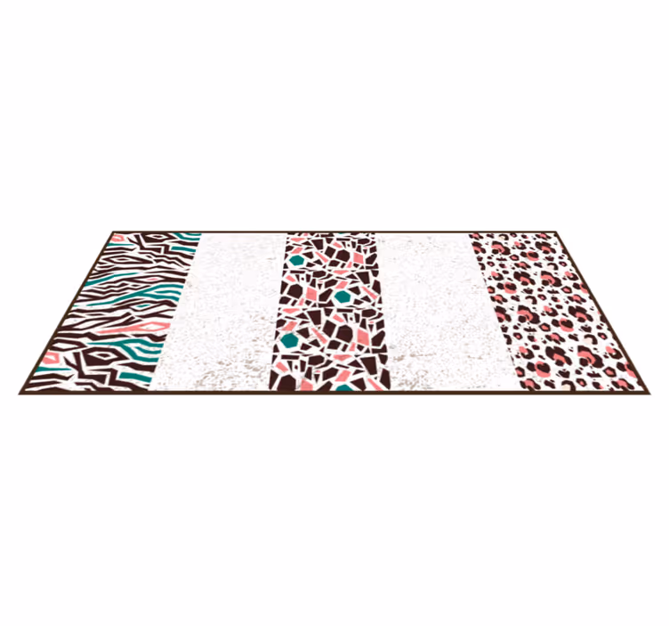 Vinyl Teppich Mosaik mosaik-muster-fusion - TenStickers