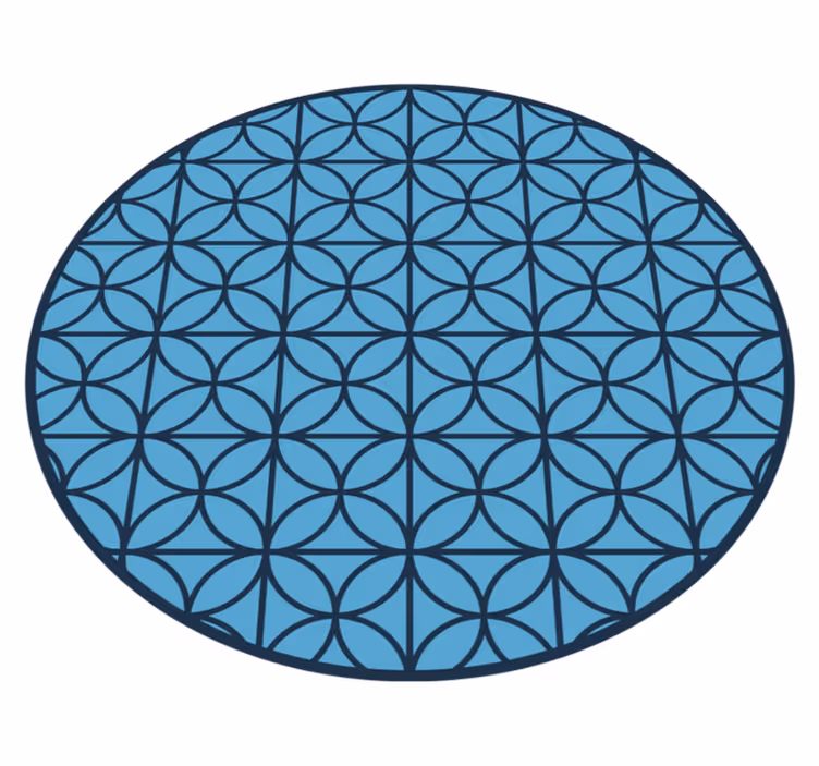 Vinyl Teppich geometrisch kreisförmig geometrisch - TenStickers