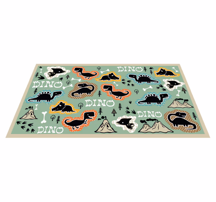 Vinylteppich kindlich dinosaurier-spielplatz - TenStickers
