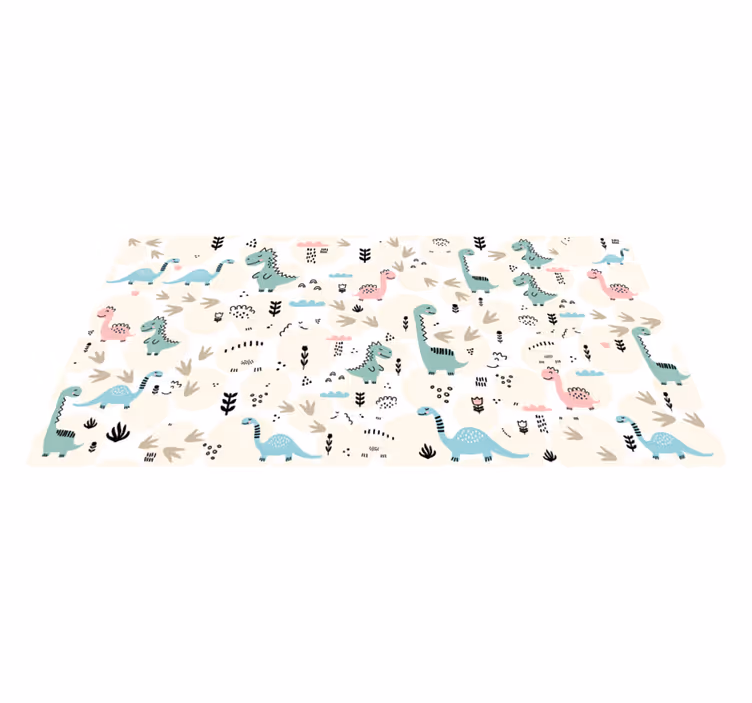 Vinyl Teppich Baby dinosaurier-spielland - TenStickers