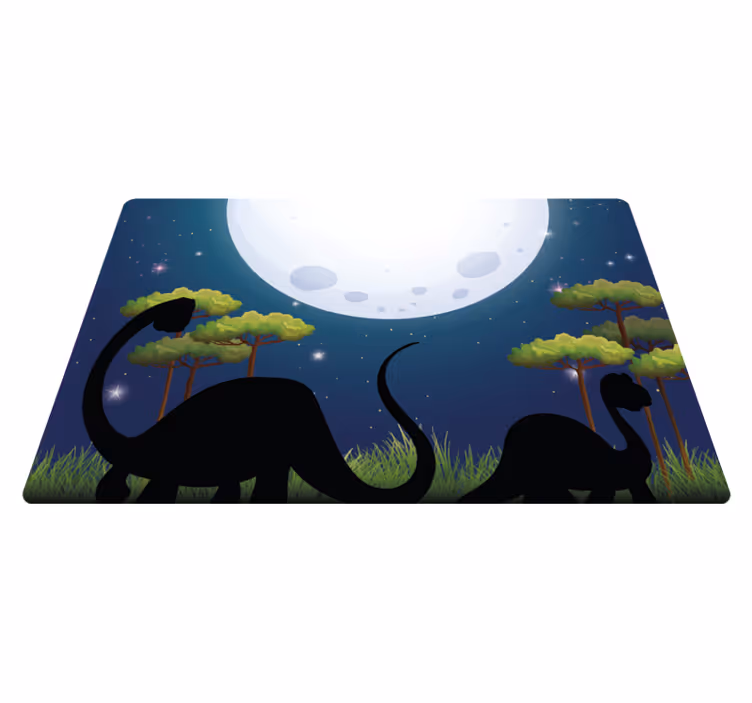 Vinylteppich kindlich safari-abenteuer-rundkurs - TenStickers
