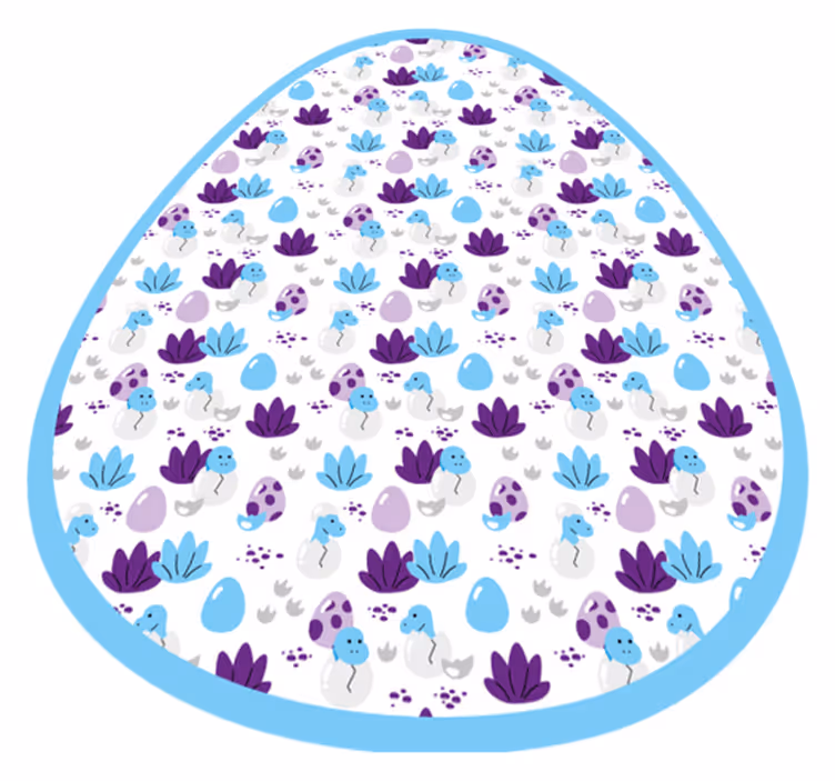 Vinyl Teppich Kinder skurriles kreaturenmotiv - TenStickers