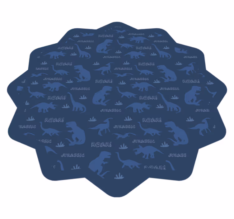 Vinylteppich kindlich dinosaurier-umrisse - TenStickers