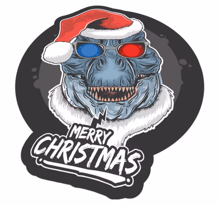 Vinyl Teppich Weihnachten festliche monster-jubel - TenStickers