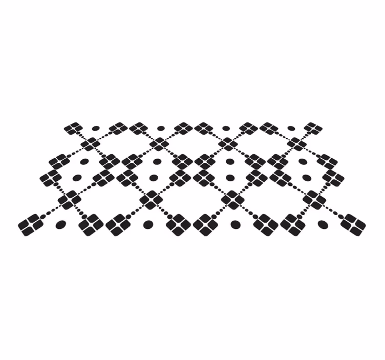 Vinyl Teppich geometrisch geometrische dominosteine - TenStickers
