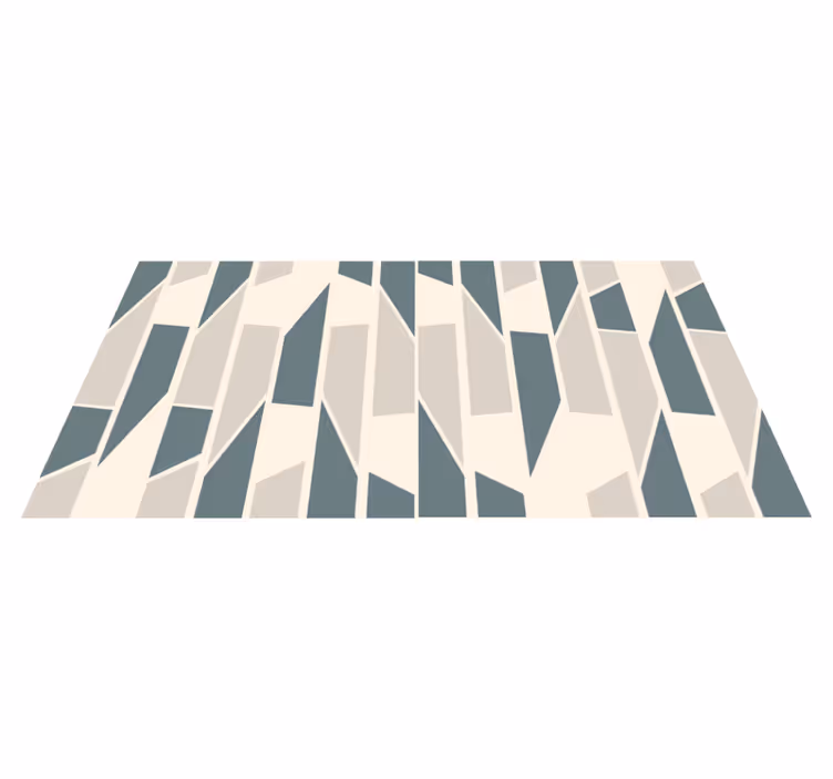 Vinyl Teppich geometrisch abstrakte winkel - TenStickers