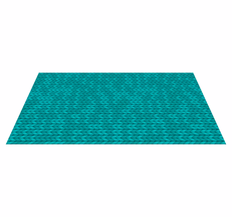 Vinyl Teppich Textur geflochtene blaugrüne textur - TenStickers