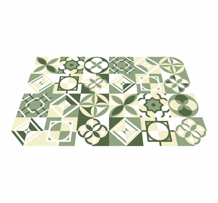Vinyl teppich fliesenoptik fliesenmuster inspiration - TenStickers