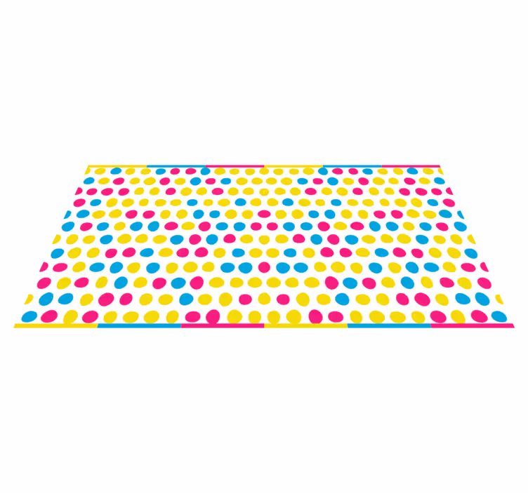Vinylteppich geometrisch Farbige punkte - TenStickers