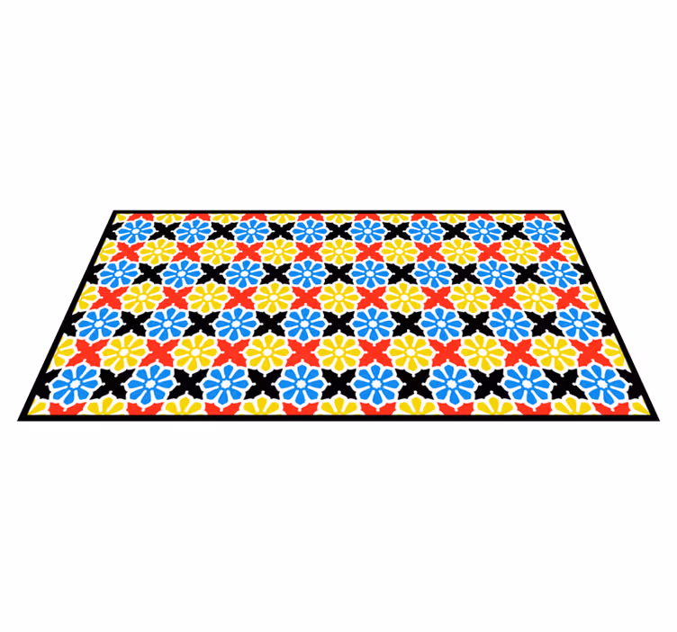 Vinyl Teppich Mosaik buntes mosaikmuster - TenStickers