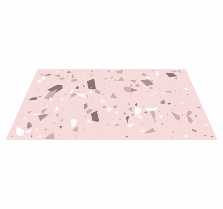 Vinyl Teppich geometrisch geometrischer terrazzo - TenStickers