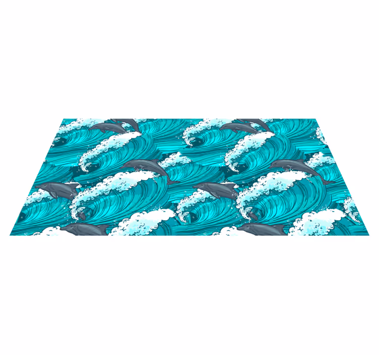 Vinylteppich Tiere Delphin im ozean - TenStickers