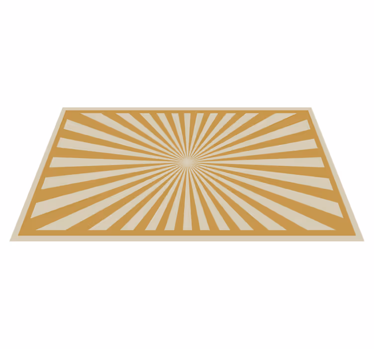 Vinyl Teppich geometrisch strahlendes burst-muster - TenStickers