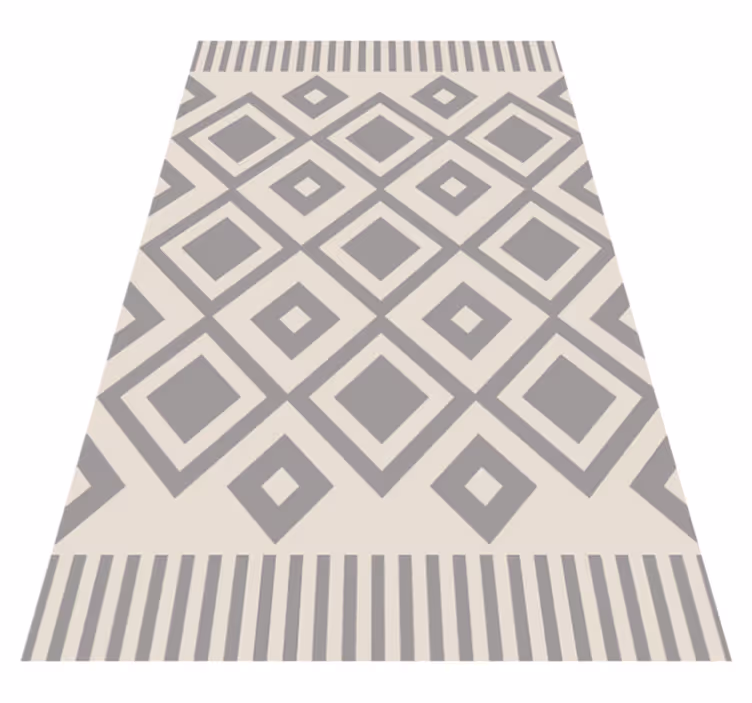 Vinyl Teppich geometrisch graue elegante formen - TenStickers