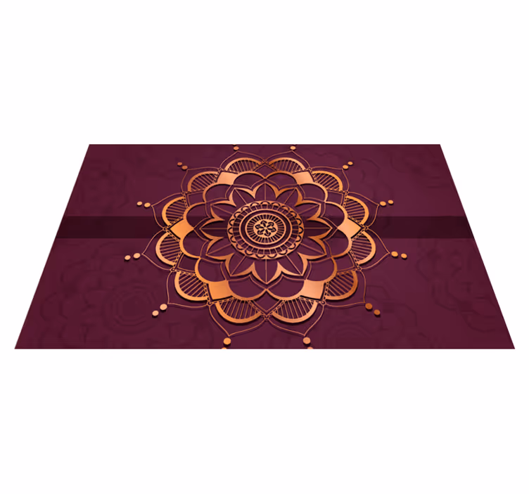 Vinyl Teppich Mandala mandala-bodenverzierung - TenStickers