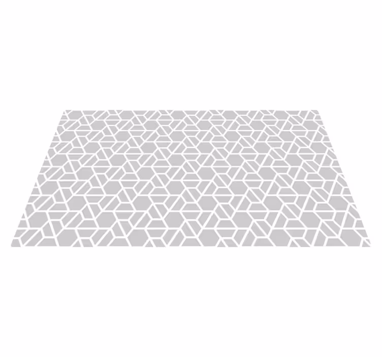 Vinylteppich geometrisch Graues modernes Muster - TenStickers