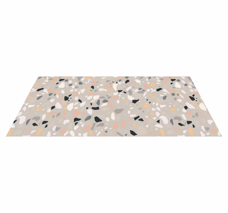 Vinylteppich Textur Beige terrazzo - TenStickers