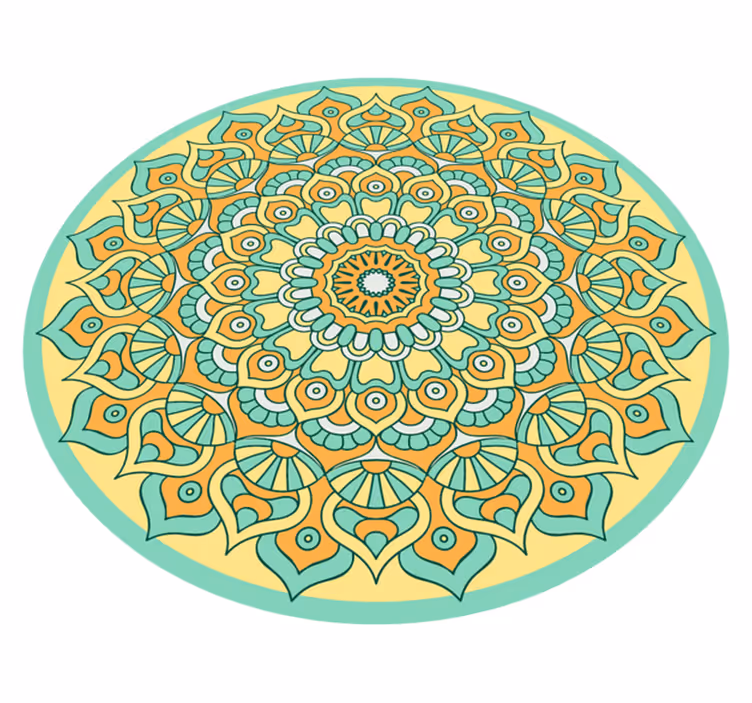 Vinyl Teppich Mandala mandala kreisform - TenStickers