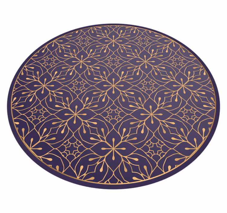 Vinyl Teppich Mandala mandala blumen eleganz - TenStickers