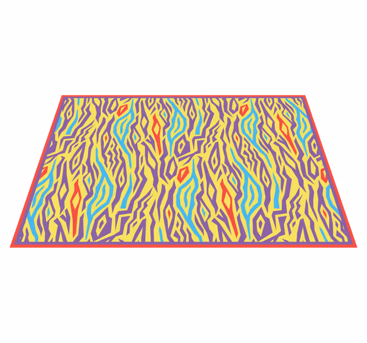 Vinyl Teppich geometrisch abstrakte zebrastreifen - TenStickers