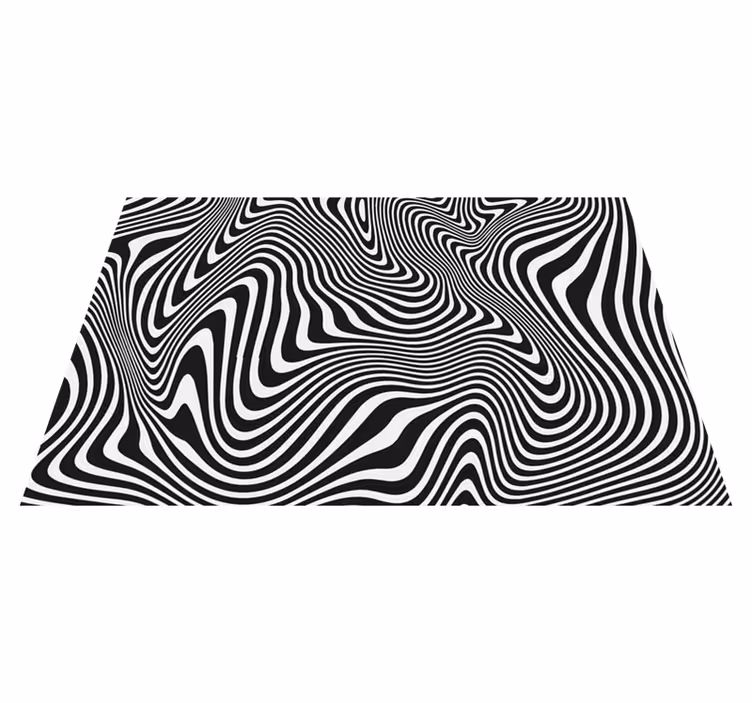 Vinylteppich Animal Print Zebra 3D effekt - TenStickers