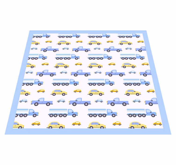 Vinyl Teppich Kinder spielerisches verkehrsthema - TenStickers