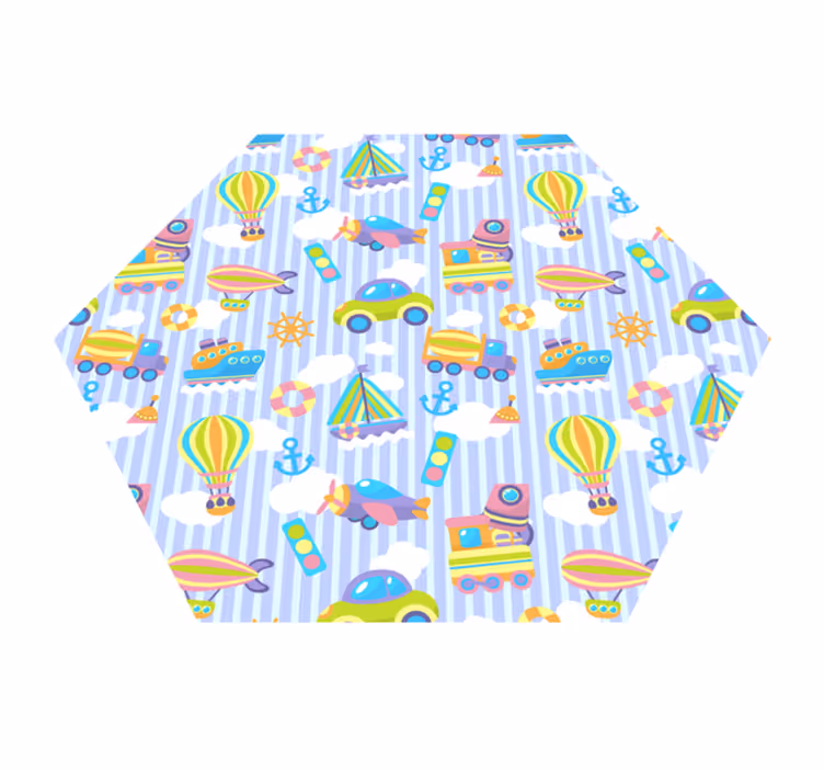 Vinyl Teppich Kinder kindheitsbilder - TenStickers
