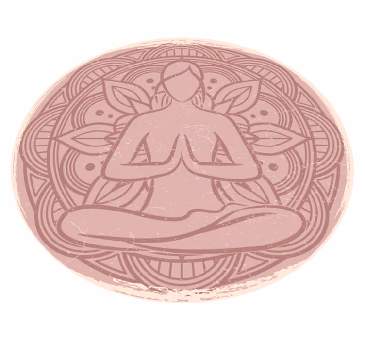 Vinyl Teppich Mandala meditatives mandala - TenStickers