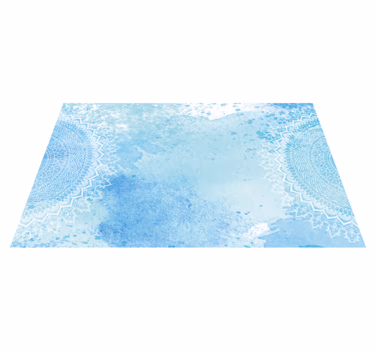 Vinyl Teppich Mandala mandala-spritzer - TenStickers