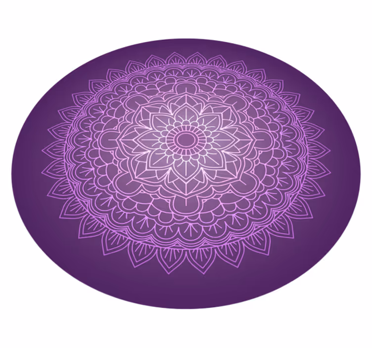 Vinyl Teppich Mandala rundes mandala-design - TenStickers