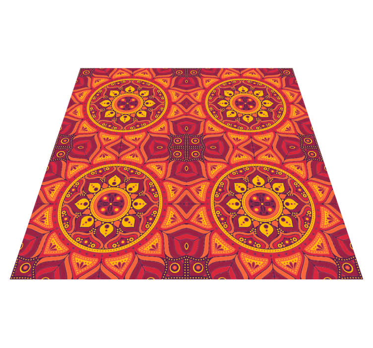 Vinyl Teppich Mandala mandala inspirierte symmetrie - TenStickers