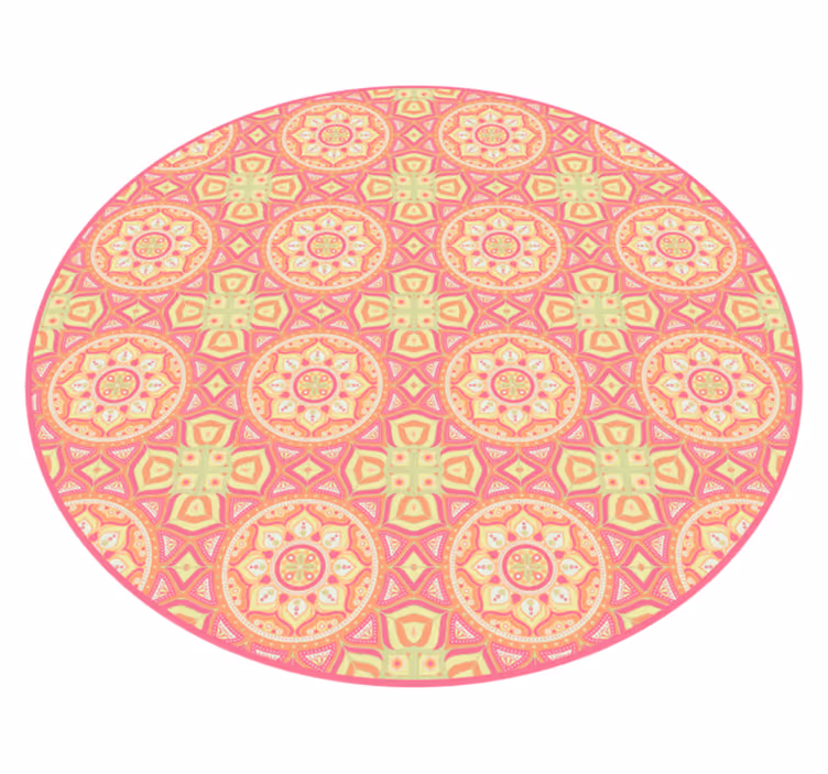 Vinyl Teppich Mandala mandala muster kreis - TenStickers