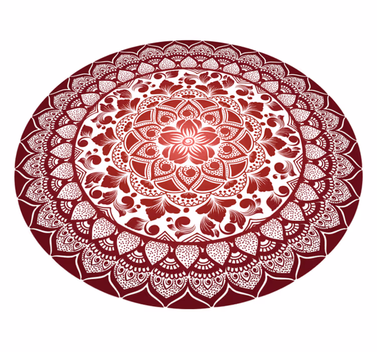 Vinyl Teppich Mandala kompliziertes mandala-emblem - TenStickers
