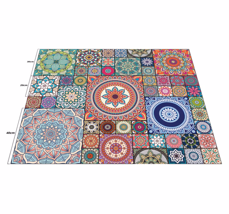 Vinyl Teppich Mandala mandala-muster - TenStickers