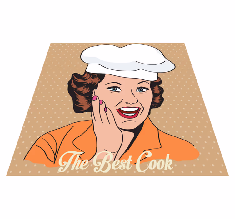 Vinyl Teppich Spruch retro küchenmatte - TenStickers