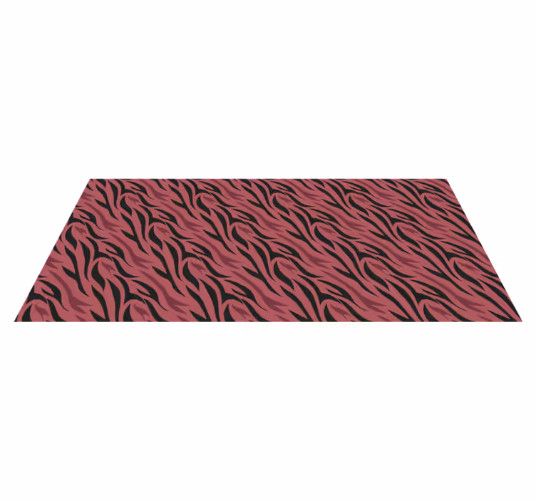 Vinyl Teppich Tiermuster abstrakte zebrawellen - TenStickers