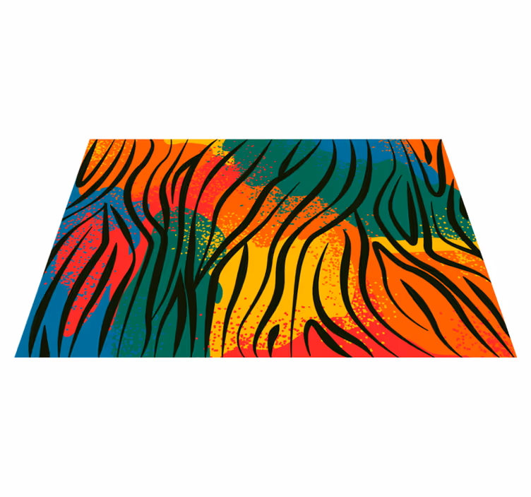 Vinyl Teppich Natur farbenfrohes naturmotiv - TenStickers