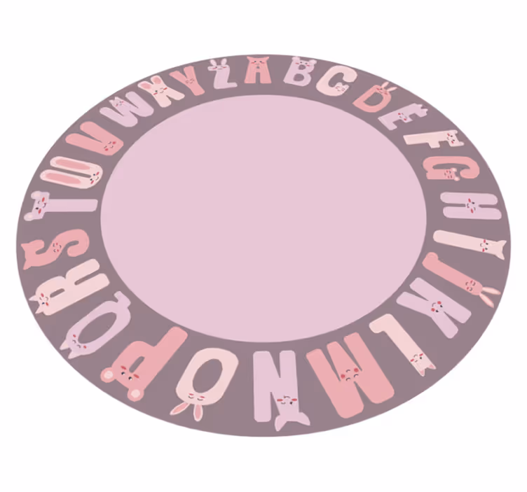 Vinyl Teppich Alphabet alphabet-bildungskreis - TenStickers