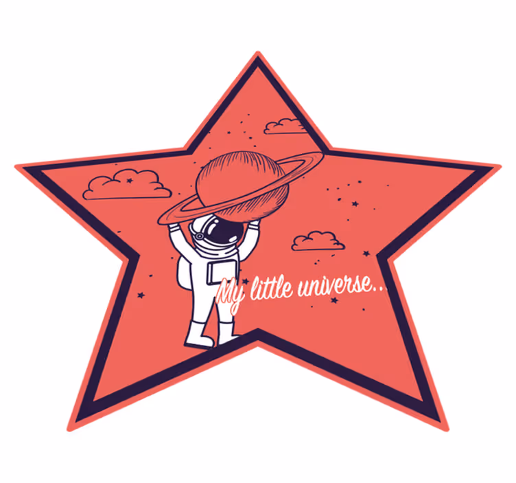 Vinyl Teppich Kinder astronaut sternforscher - TenStickers