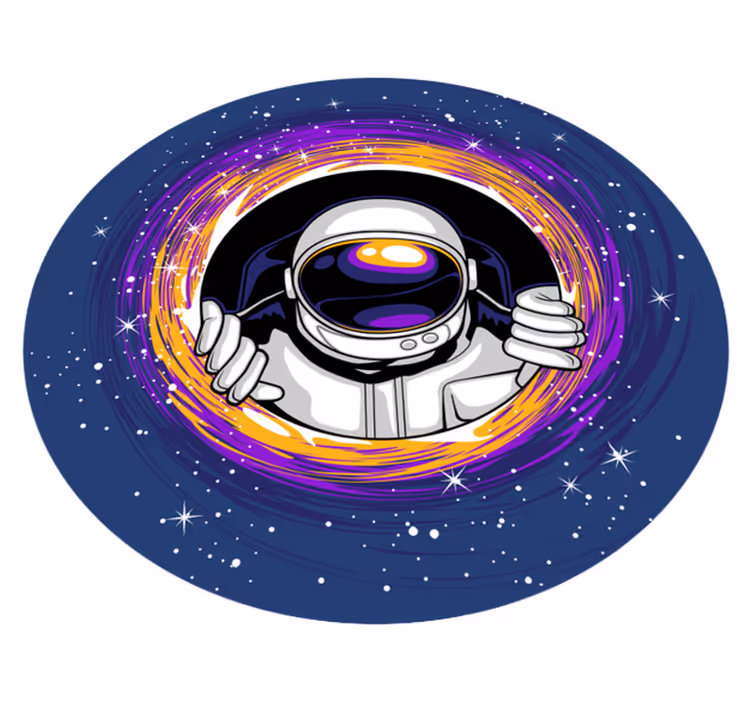 Vinylteppich kindlich spiel mit weltraumthema - TenStickers