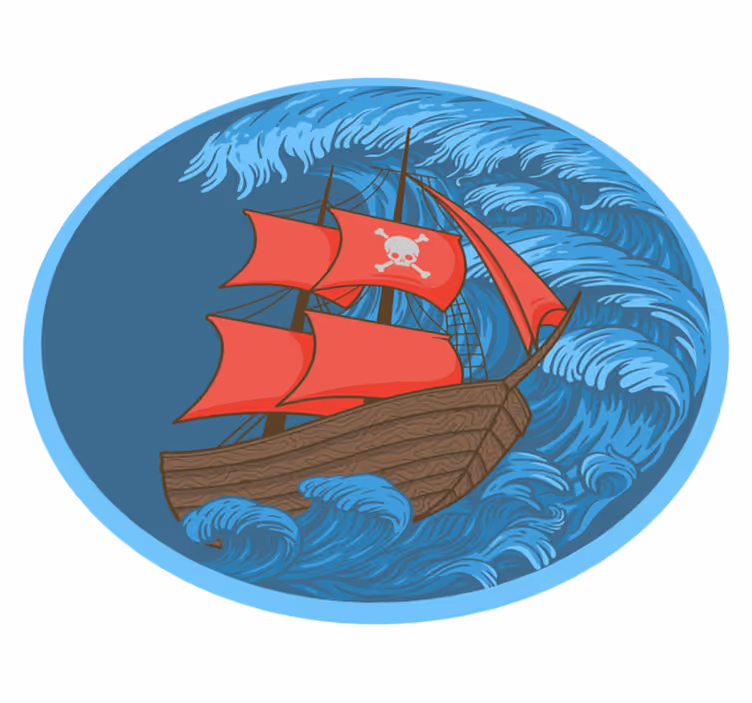 Vinyl Teppich Spiele piraten-spielzeit - TenStickers