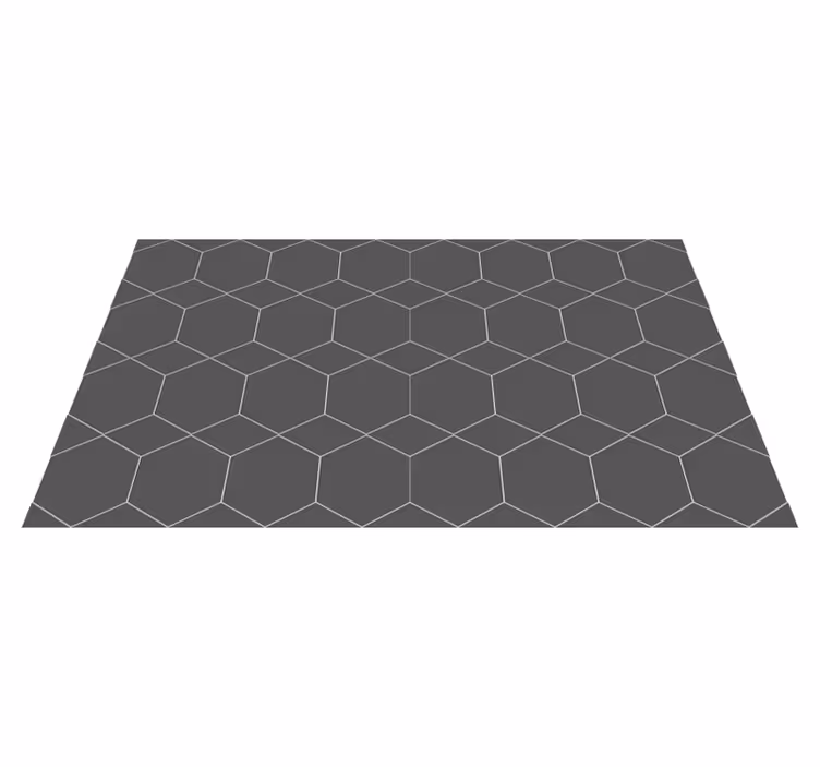 Vinyl Teppich Fliesenoptik sechseckige fliesen - TenStickers