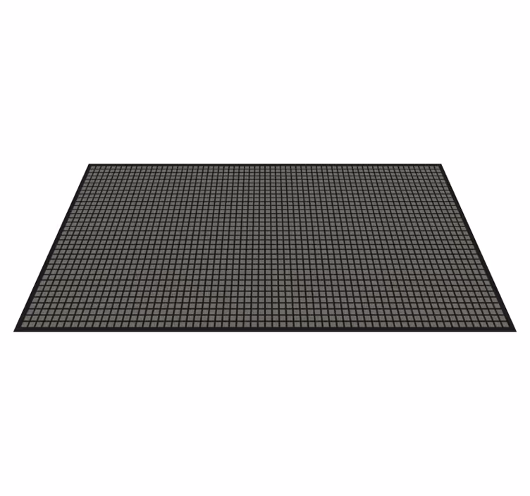 Vinyl Teppich gestreift geometrisches gitter - TenStickers