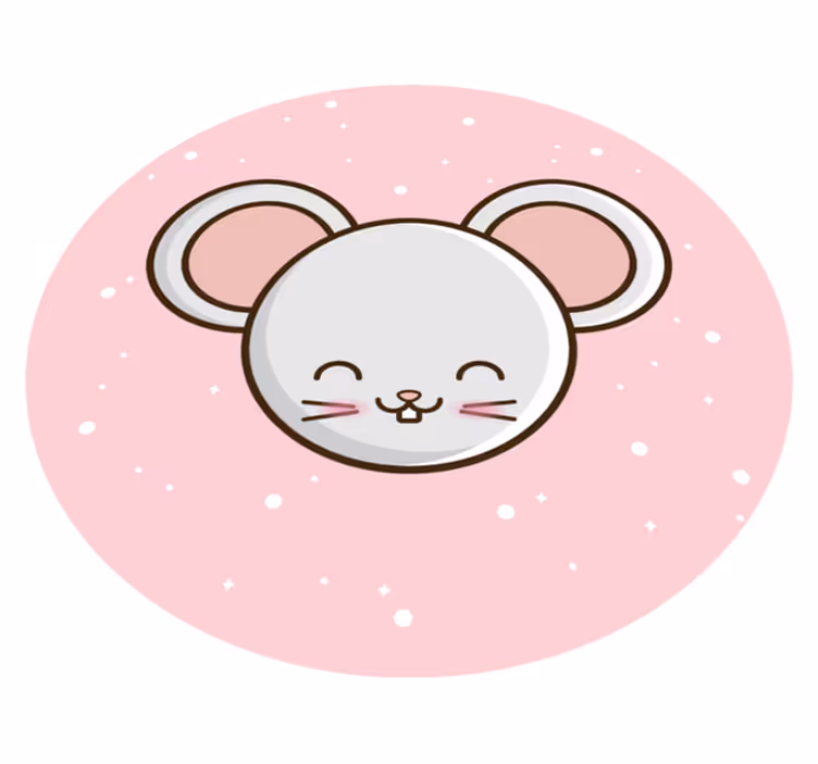 Vinylteppich Tiere Süße anime maus - TenStickers