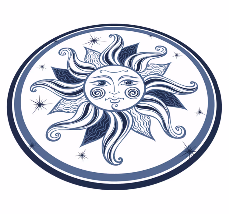 Vinyl Teppich Jugendzimmer himmlisches sonnenmuster - TenStickers
